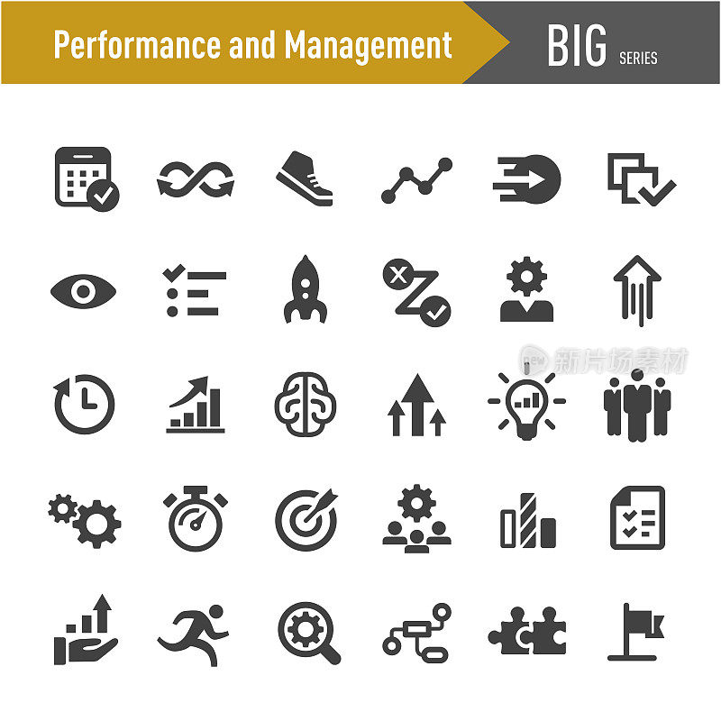 Performance and Management Icons - Big Series